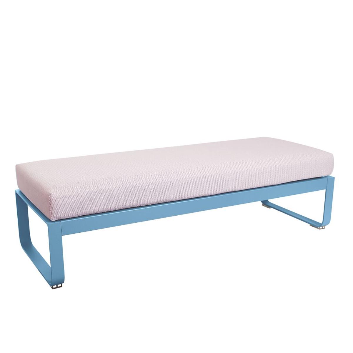 Banquette 2 places BELLEVIE Fermob bleu maya-perle 
