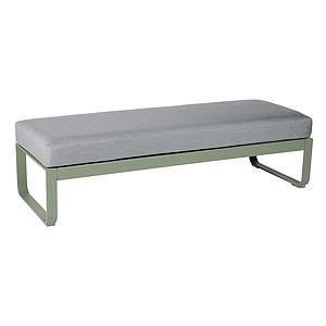 Banquette 2 places BELLEVIE Fermob cactus-Gris flanelle