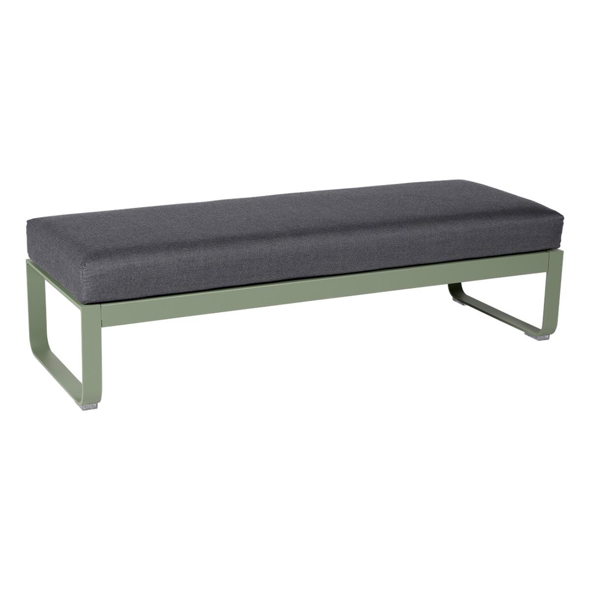 Banquette 2 places BELLEVIE Fermob cactus-Gris graphite