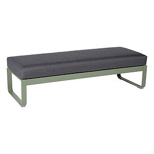 Banquette 2 places BELLEVIE Fermob cactus-Gris graphite