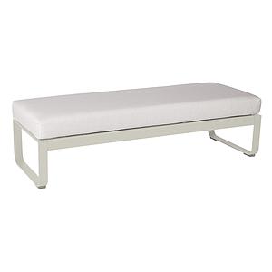 Banquette 2 places BELLEVIE Fermob gris argile-Blanc grisé