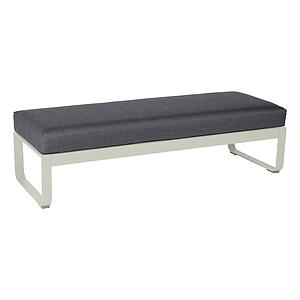 Banquette 2 places BELLEVIE Fermob gris argile-Gris graphite