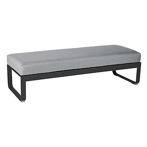 Banquette 2 places BELLEVIE Fermob gris carbone-Gris flanelle