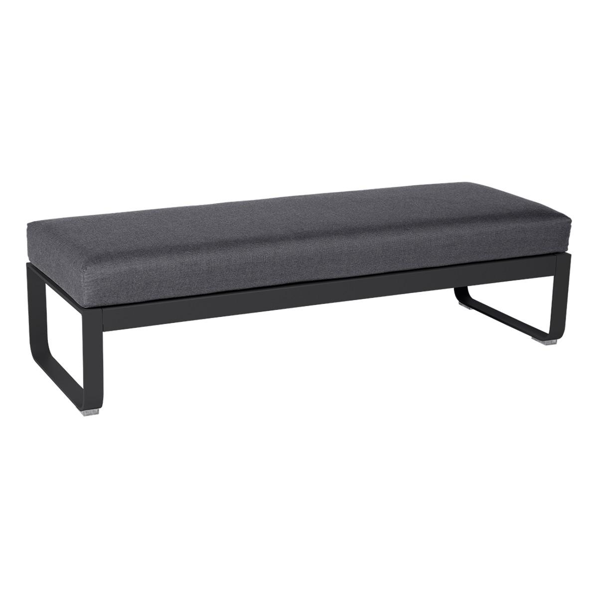 Banquette 2 places BELLEVIE Fermob gris carbone-Gris graphite