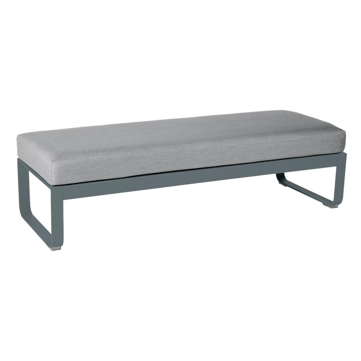 Banquette 2 places BELLEVIE Fermob gris orage-Gris flanelle