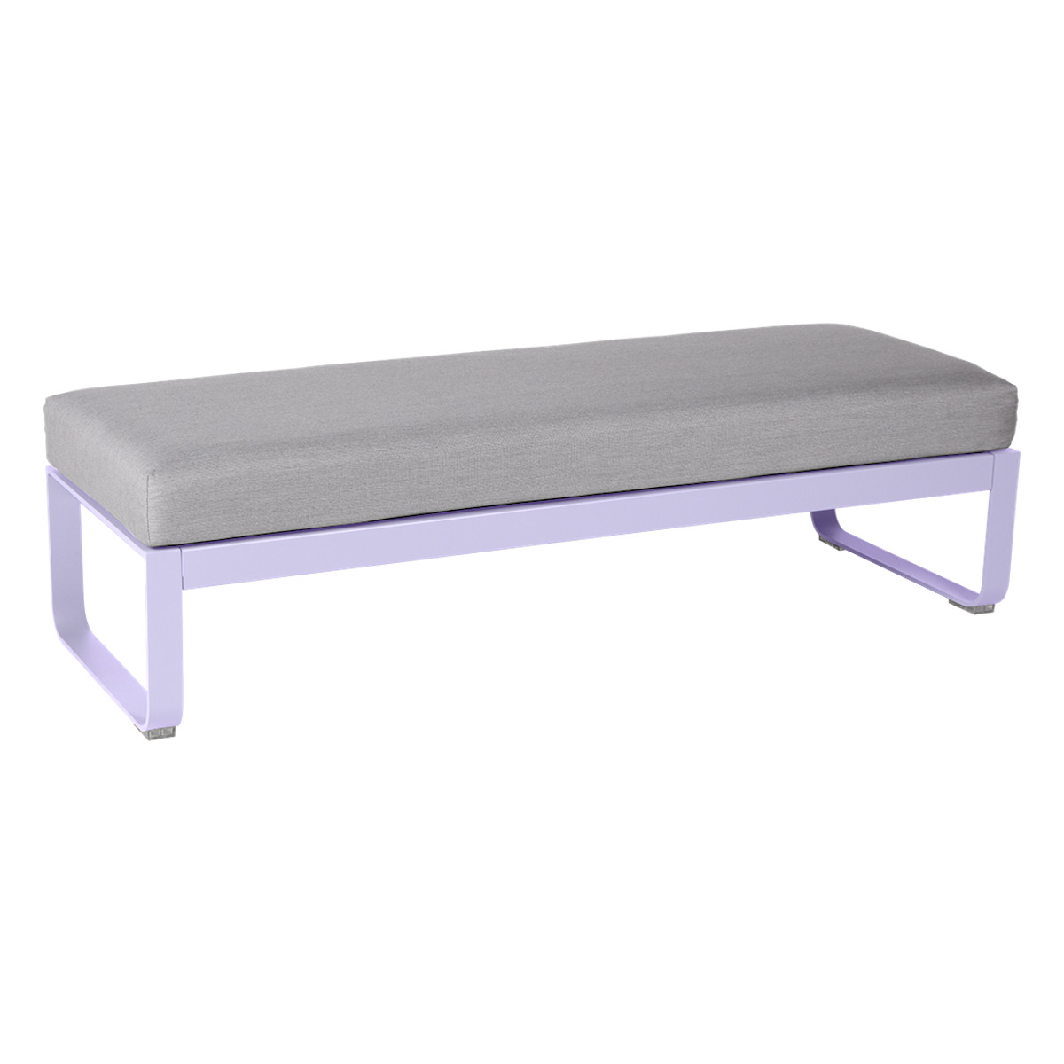 Banquette 2 places BELLEVIE Fermob guimauve-gris flanelle