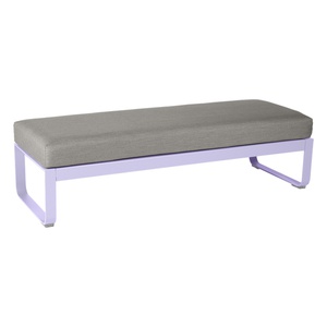 Banquette 2 places BELLEVIE Fermob guimauve-taupe grisé 
