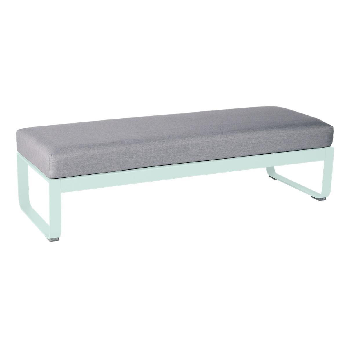 Banquette 2 places BELLEVIE Fermob menthe glaciale-Gris flanelle