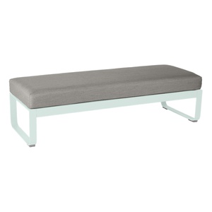 Banquette 2 places BELLEVIE Fermob menthe glaciale-taupe grisé 