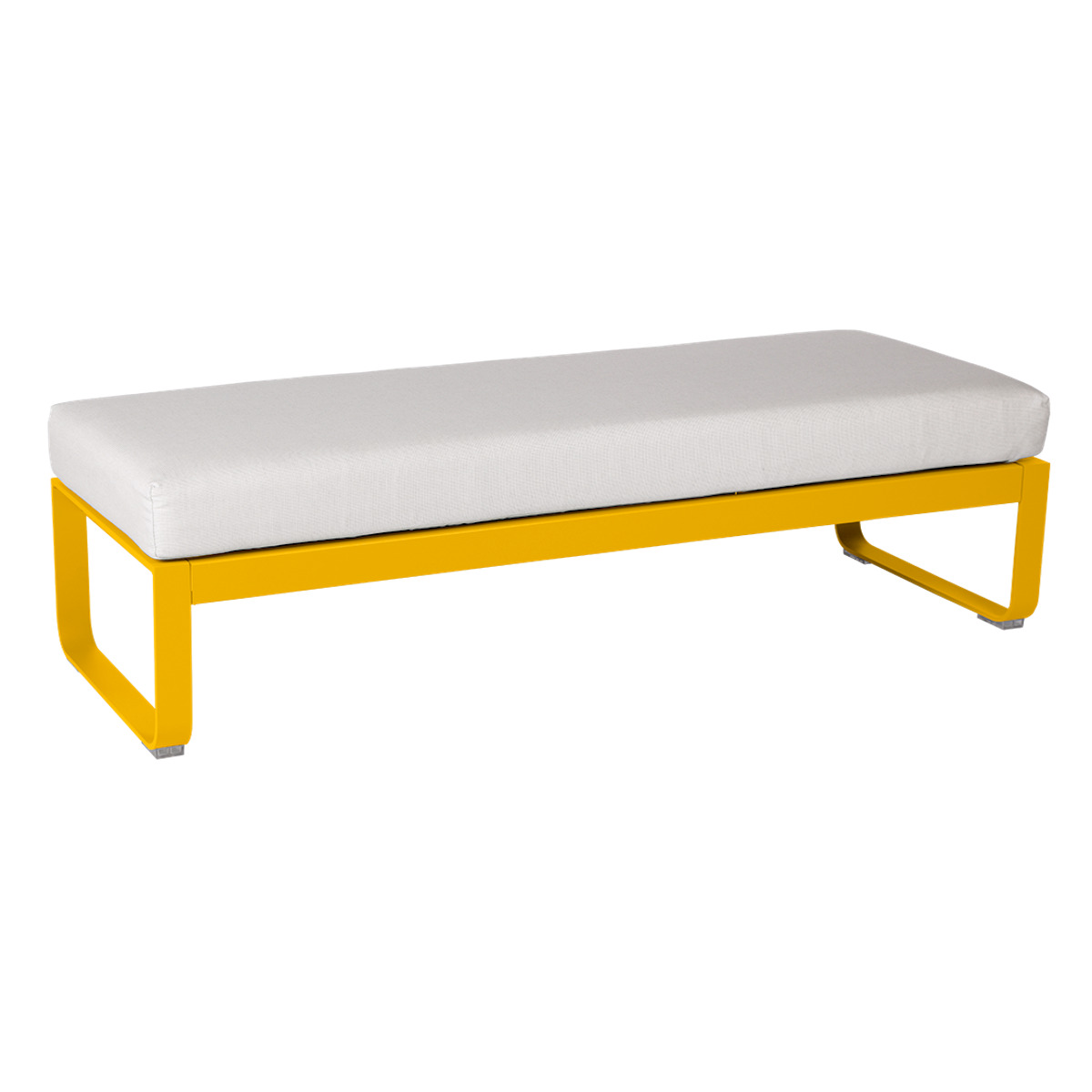 Banquette 2 places BELLEVIE Fermob miel NEW-blanc grisé