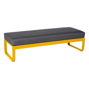 Banquette 2 places BELLEVIE Fermob miel NEW-gris graphite