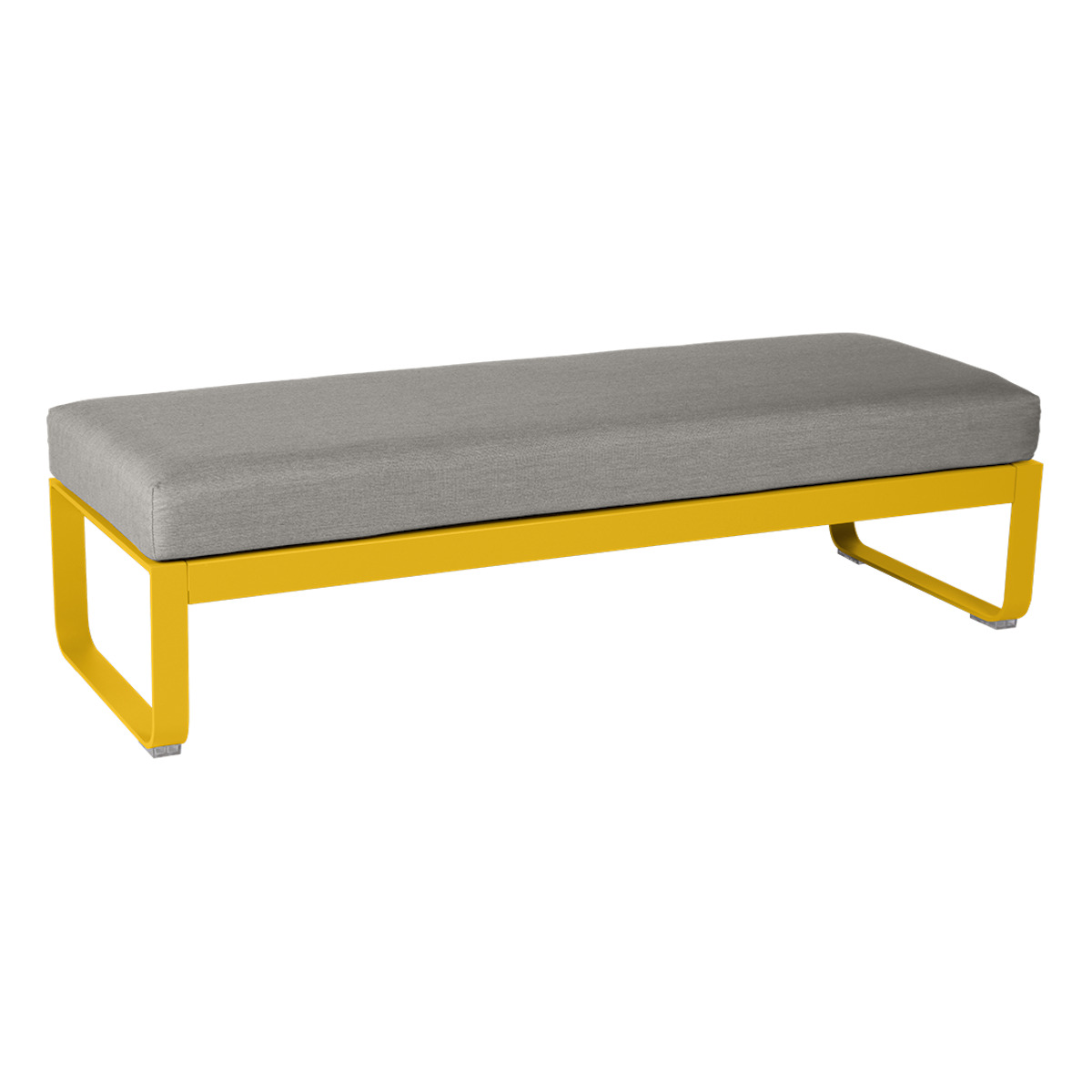 Banquette 2 places BELLEVIE Fermob miel NEW-taupe grisé