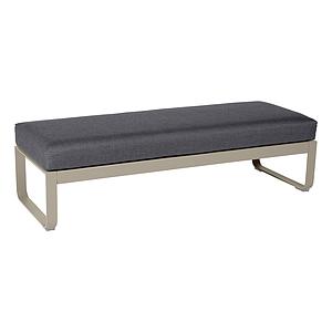 Banquette 2 places BELLEVIE Fermob muscade-Gris graphite