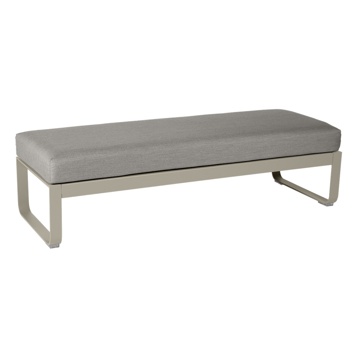 Banquette 2 places BELLEVIE Fermob muscade-taupe grisé 