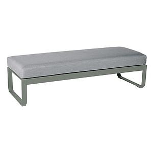 Banquette 2 places BELLEVIE Fermob romarin-Gris flanelle