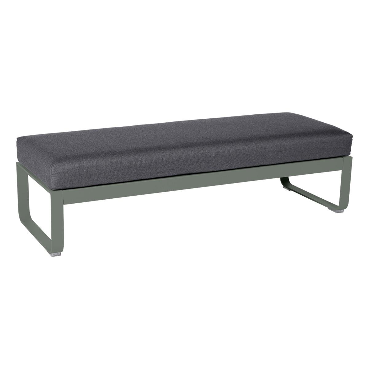 Banquette 2 places BELLEVIE Fermob romarin-Gris graphite