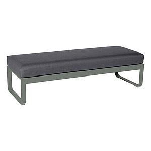 Banquette 2 places BELLEVIE Fermob romarin-Gris graphite