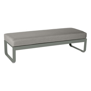 Banquette 2 places BELLEVIE Fermob romarin-taupe grisé 