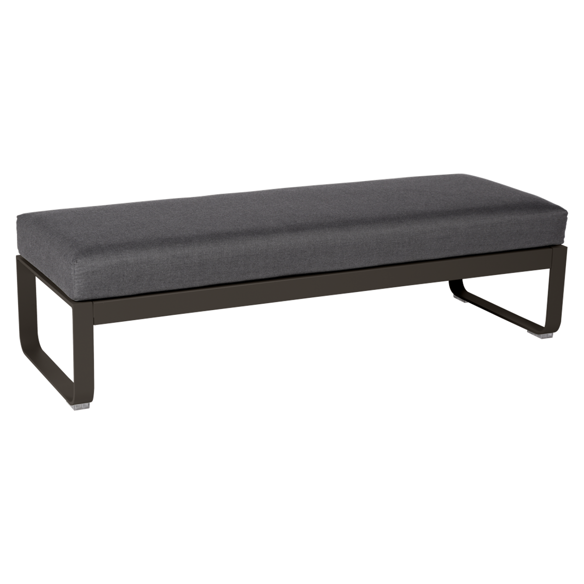 Banquette 2 places BELLEVIE Fermob tonka-gris graphite