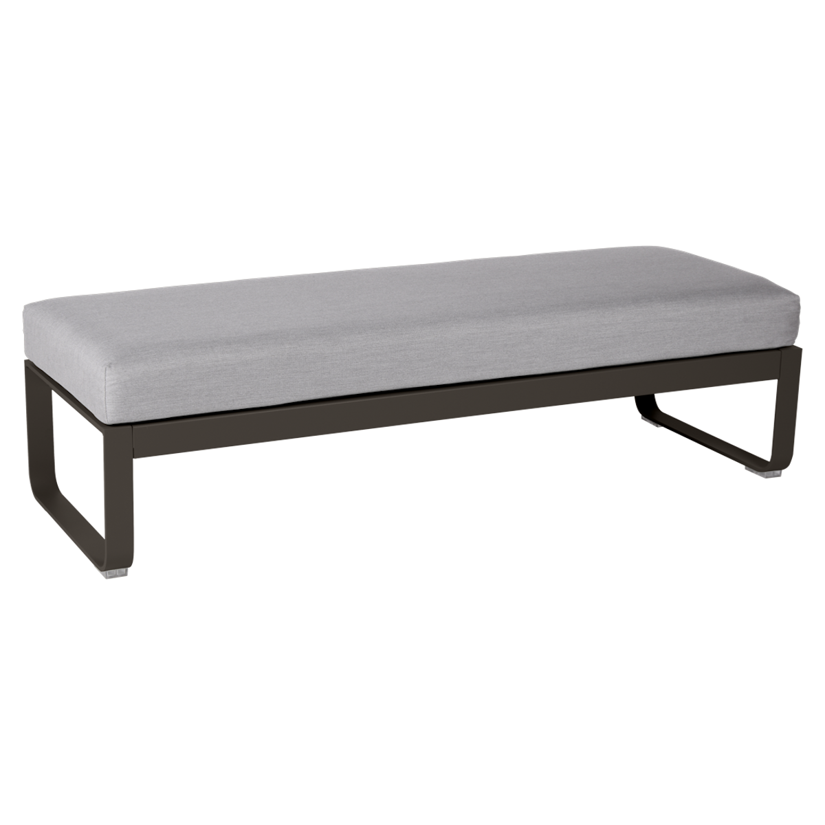 Banquette 2 places BELLEVIE Fermob tonka-taupe grisé 