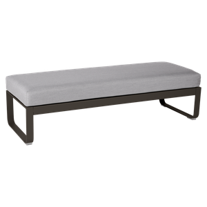 Banquette 2 places BELLEVIE Fermob tonka-taupe grisé 
