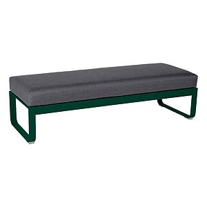 Banquette 2 places BELLEVIE Fermob vert cèdre-Gris graphite