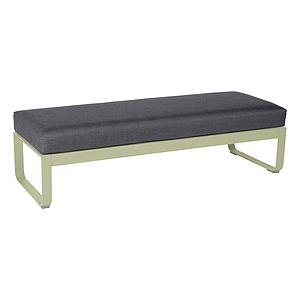Banquette 2 places BELLEVIE Fermob vert tilleul-Gris graphite