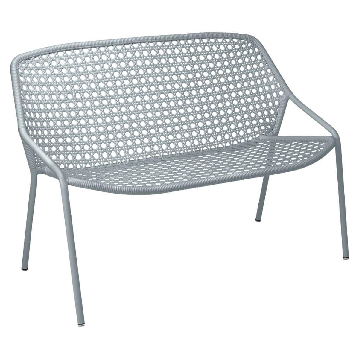 Banquette 2 places CROISETTE Fermob gris orage