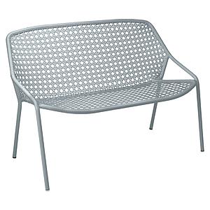 Banquette 2 places CROISETTE Fermob gris orage