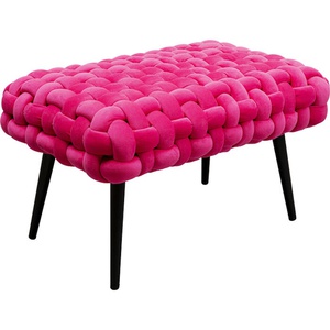 Banquette 66cm WEAVE Kare Design fuchsia