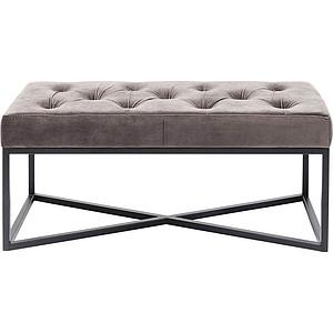 Banquette 90x40cm CROSSOVER Kare Design gris-noir