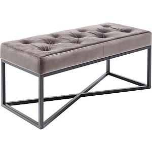 Banquette 90x40cm CROSSOVER Kare Design gris-noir