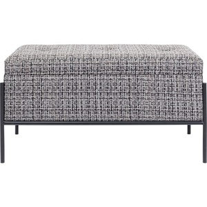Banquette BUTTONS STORAGE Kare Design noir-blanc