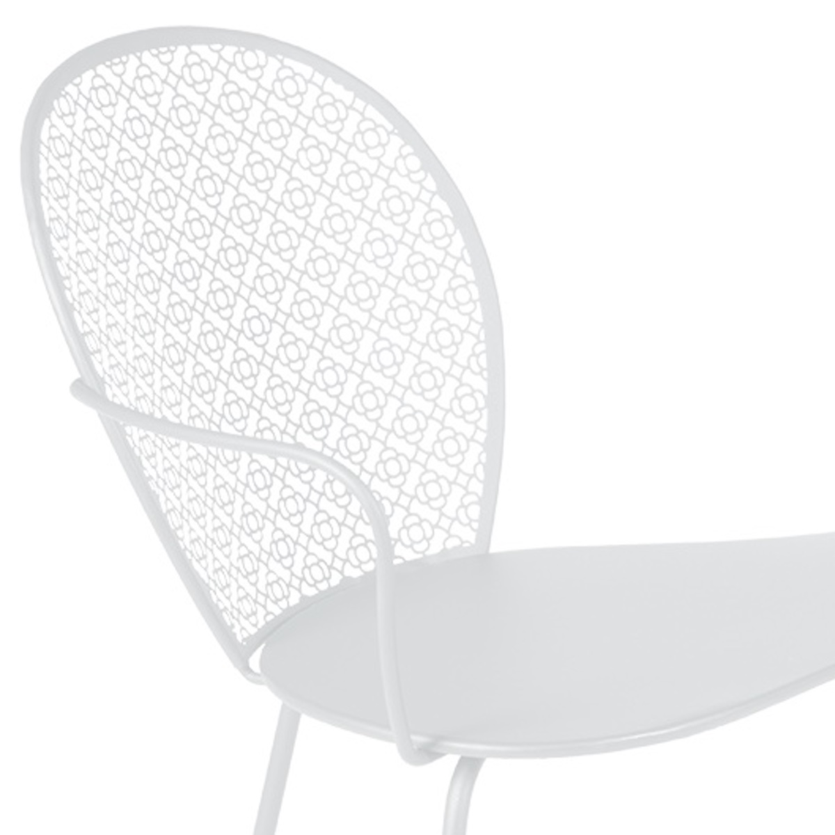 Banquette conversation LORETTE Fermob blanc coton