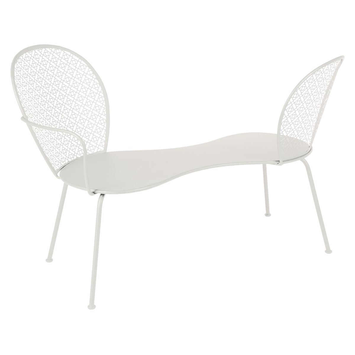 Banquette conversation LORETTE Fermob gris argile
