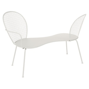 Banquette conversation LORETTE Fermob gris argile