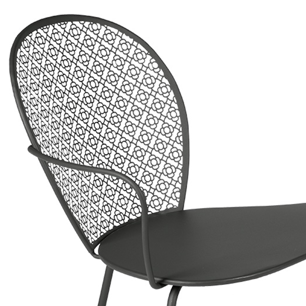 Banquette conversation LORETTE Fermob gris carbone