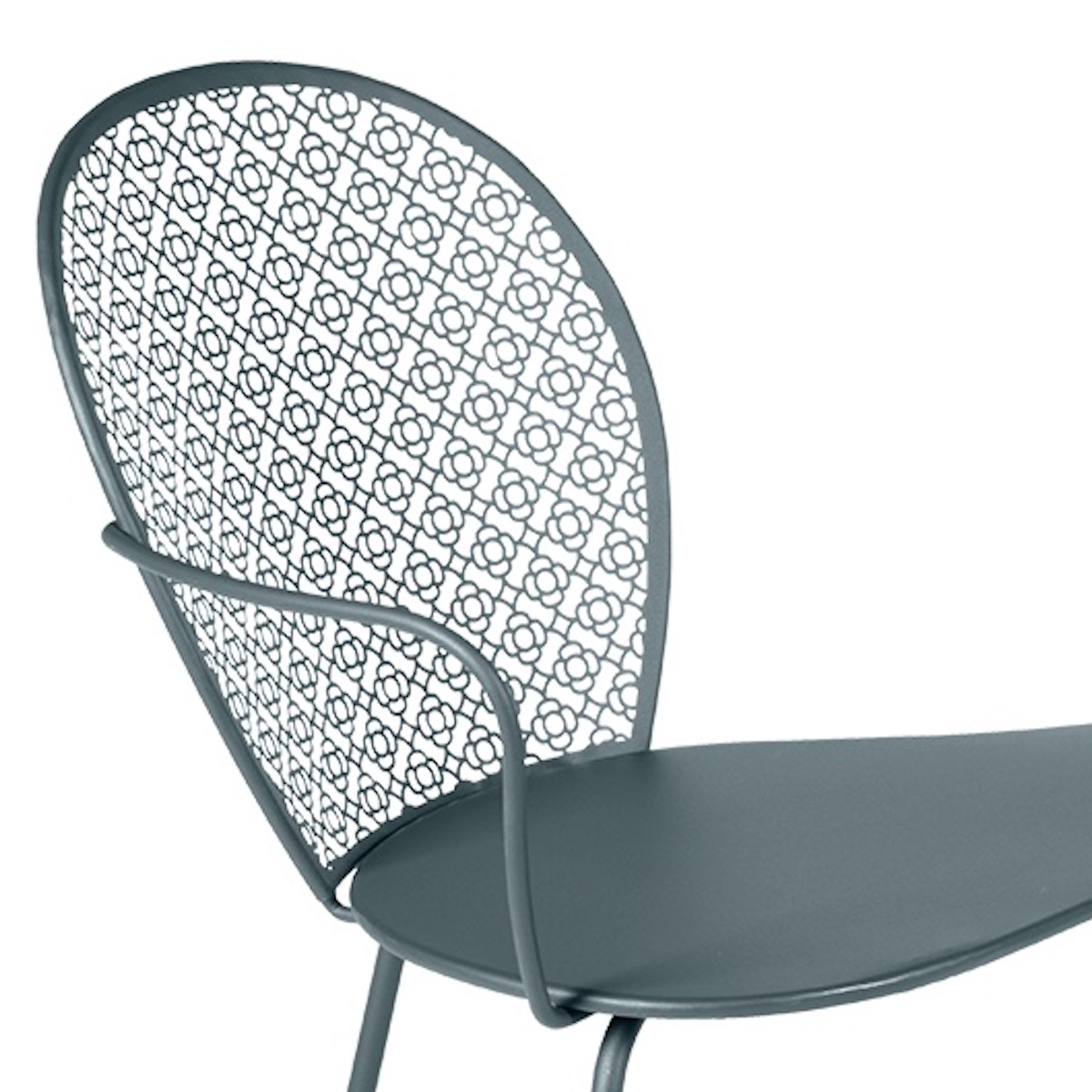 Banquette conversation LORETTE Fermob gris orage
