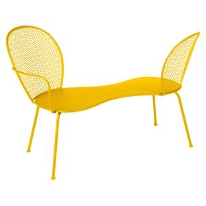 Banquette conversation LORETTE Fermob miel NEW 