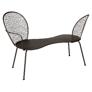 Banquette conversation LORETTE Fermob tonka 