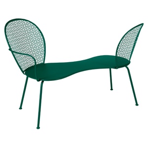 Banquette conversation LORETTE Fermob vert cèdre