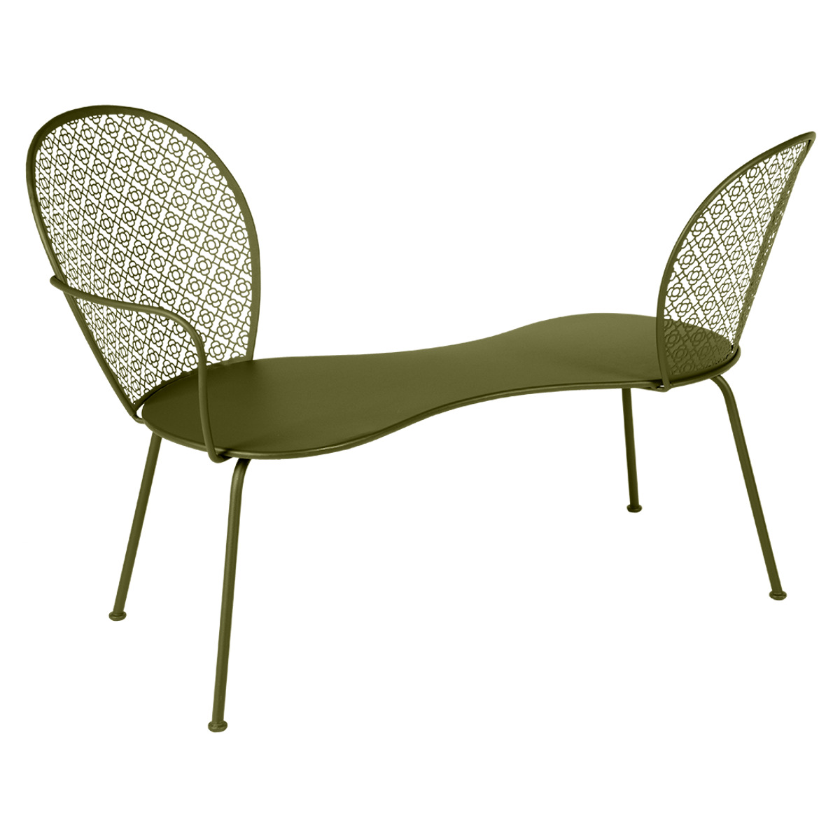 Banquette conversation LORETTE Fermob vert pesto