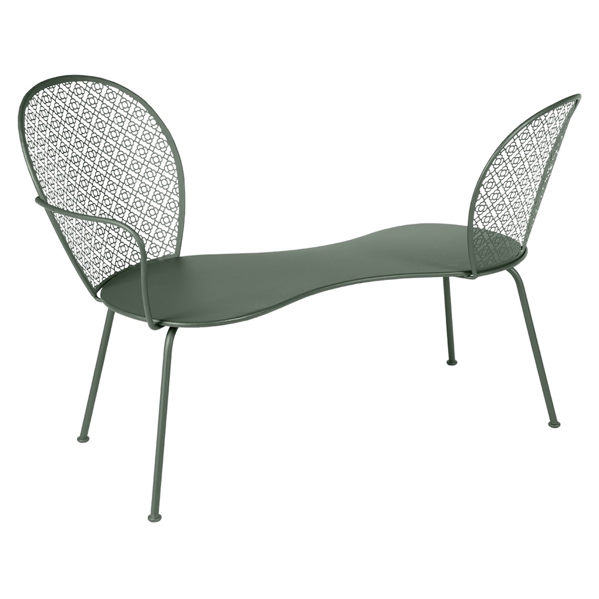 Banquette conversation LORETTE Fermob vert romarin