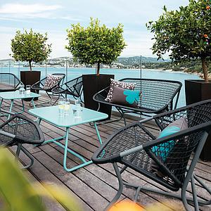 Banquette SIXTIES Fermob gris orage