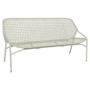 Banquette XL 3 places CROISETTE Fermob gris argile 