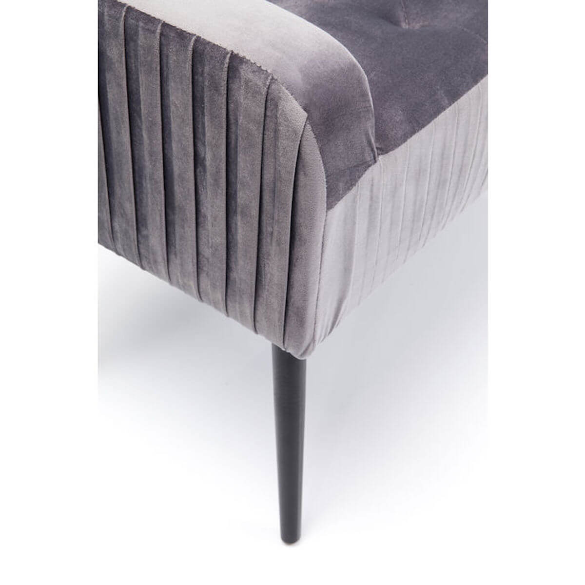 Bench Lofty Grey Black Kare Design