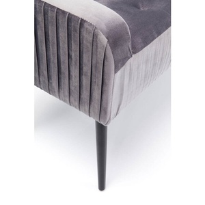 Bench Lofty Grey Black Kare Design