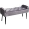 Bench Lofty Grey Black Kare Design