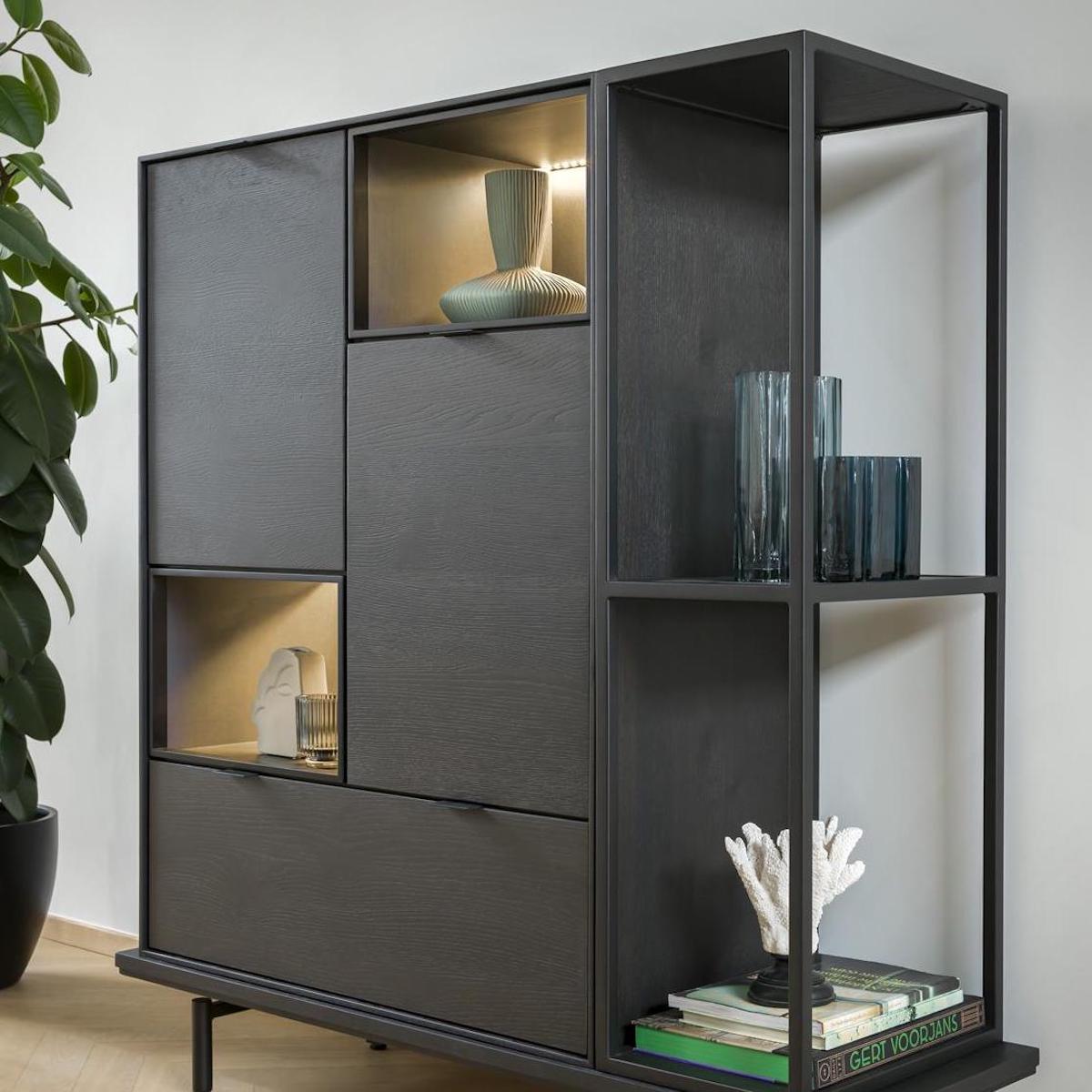 Bibliothèque 120cm ELEMENTS onyx