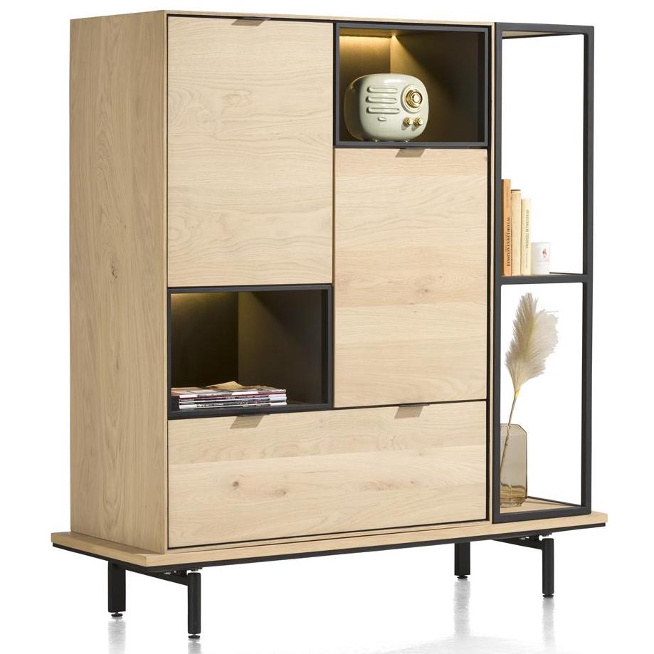 Bibliothèque 120cm ELEMENTS Xooon chêne naturel